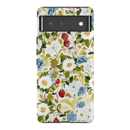 Garden Strawberries Printed Phone Cases Google Pixel 6 Pro / Armoured by Ellie Mae - The Dairy