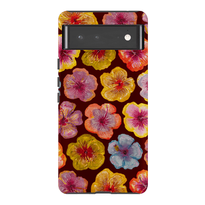 Hibiscus Holiday Rouge Printed Phone Cases Google Pixel 6 Pro / Armoured by BG. Studio - The Dairy