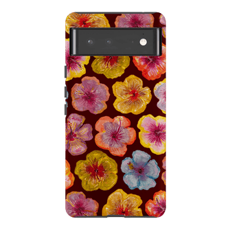 Hibiscus Holiday Rouge Printed Phone Cases Google Pixel 6 Pro / Armoured by BG. Studio - The Dairy