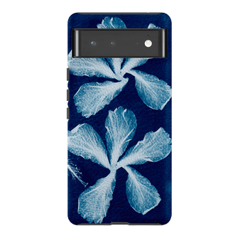 Hibiscus Cyanotype Printed Phone Cases Google Pixel 6 Pro / Armoured by Sally Hungerford - The Dairy