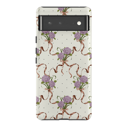 Hydrangea Ribbon Printed Phone Cases Google Pixel 6 Pro / Armoured by Veronica Tucker - The Dairy