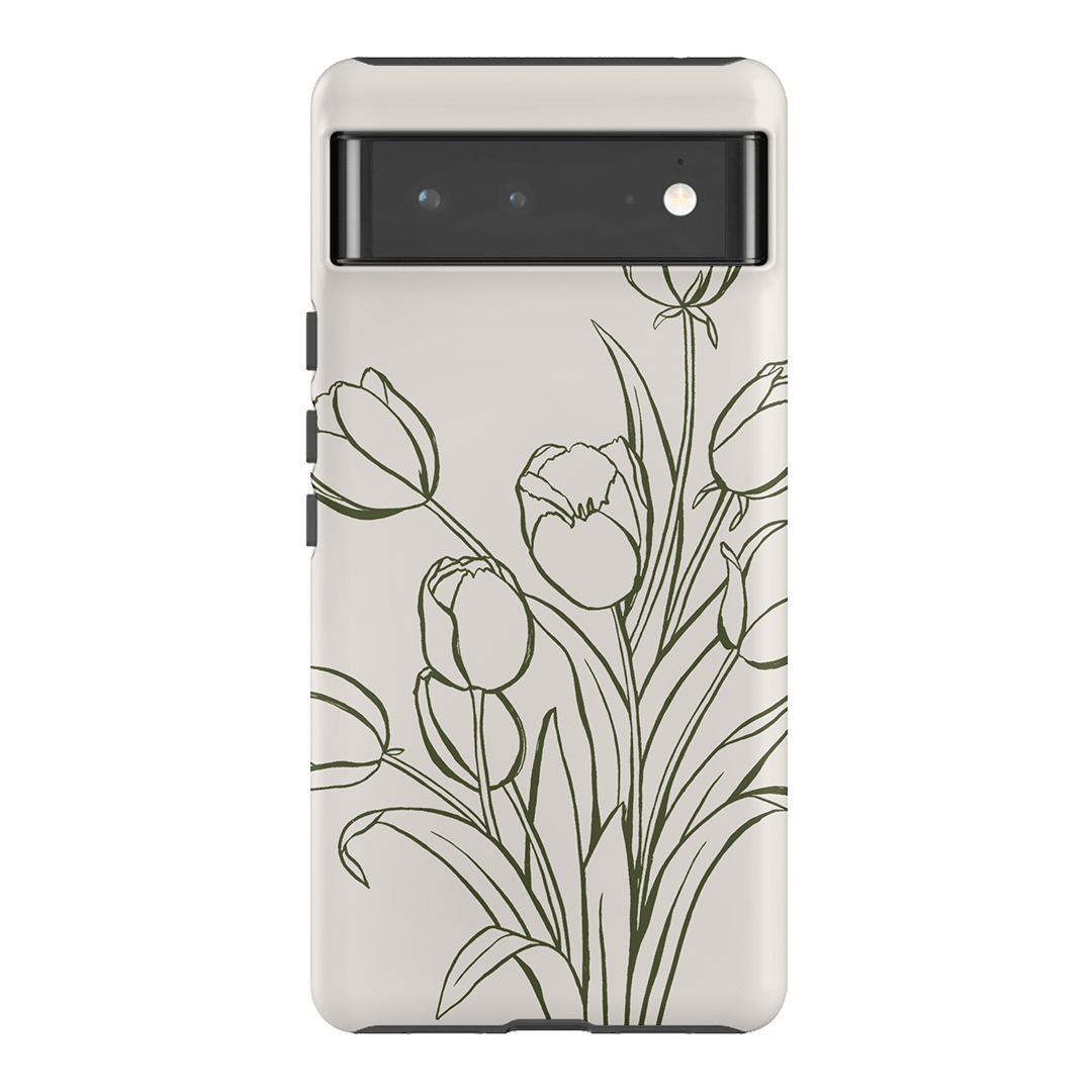 Inked Tulips Printed Phone Cases Google Pixel 6 Pro / Armoured by Typoflora - The Dairy