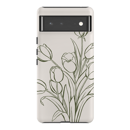 Inked Tulips Printed Phone Cases Google Pixel 6 Pro / Armoured by Typoflora - The Dairy