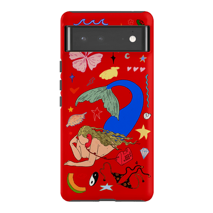 Mermaid Salad Scarlet Printed Phone Cases Google Pixel 6 Pro / Armoured by Easty Beasty - The Dairy