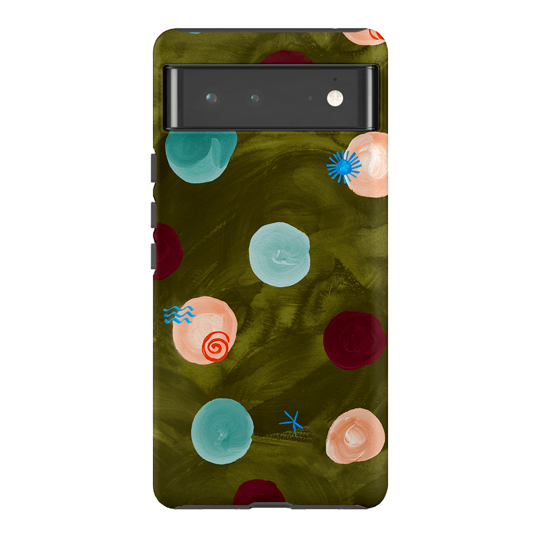 Olive Spot Printed Phone Cases Google Pixel 6 Pro / Armoured by Charlie Taylor - The Dairy
