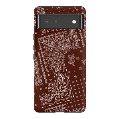 Paisley Cinnamon Printed Phone Cases Google Pixel 6 Pro / Armoured by The Dairy - The Dairy