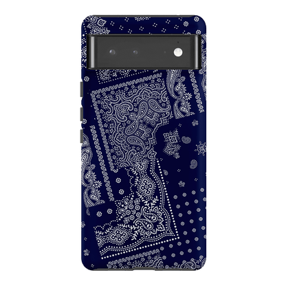 Paisley Indigo Printed Phone Cases Google Pixel 6 Pro / Armoured by The Dairy - The Dairy