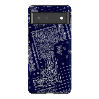 Paisley Indigo Printed Phone Cases Google Pixel 6 Pro / Armoured by The Dairy - The Dairy