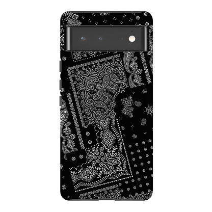 Paisley Noir Printed Phone Cases Google Pixel 6 Pro / Armoured by The Dairy - The Dairy