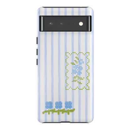 Patchwork Blue Printed Phone Cases Google Pixel 6 Pro / Armoured by Kayla Carr - The Dairy