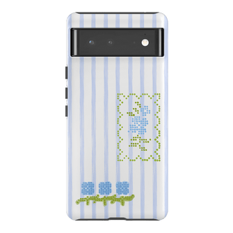 Patchwork Blue Printed Phone Cases Google Pixel 6 Pro / Armoured by Kayla Carr - The Dairy