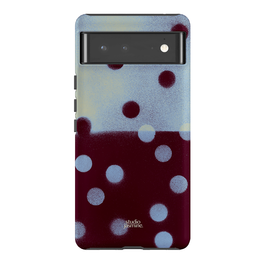 Plum Polka Dot Printed Phone Cases Google Pixel 6 Pro / Armoured by Jasmine Dowling - The Dairy