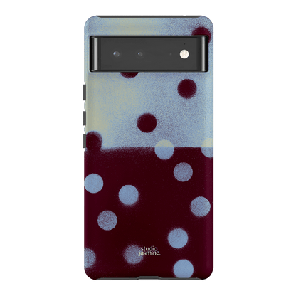 Plum Polka Dot Printed Phone Cases Google Pixel 6 Pro / Armoured by Jasmine Dowling - The Dairy