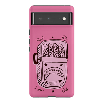 Sardine Social Pink Printed Phone Cases Google Pixel 6 Pro / Armoured by The Dairy - The Dairy