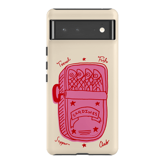 Sardine Social Red Printed Phone Cases Google Pixel 6 Pro / Armoured by The Dairy - The Dairy