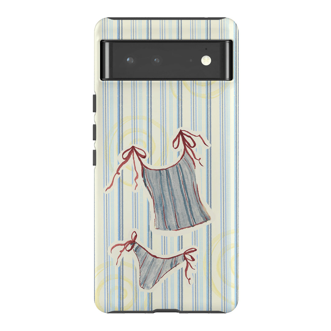 Stripe Tankini Printed Phone Cases Google Pixel 6 Pro / Armoured by Kayla Carr - The Dairy