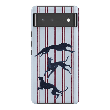 Stripey Hounds Printed Phone Cases Google Pixel 6 Pro / Armoured by Lisa Hu - The Dairy