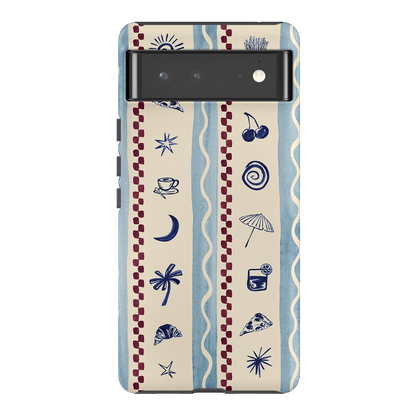 Summer Snacks Blue Printed Phone Cases Google Pixel 6 Pro / Armoured by Charlie Taylor - The Dairy