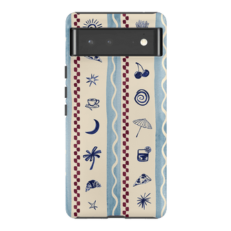 Summer Snacks Blue Printed Phone Cases Google Pixel 6 Pro / Armoured by Charlie Taylor - The Dairy