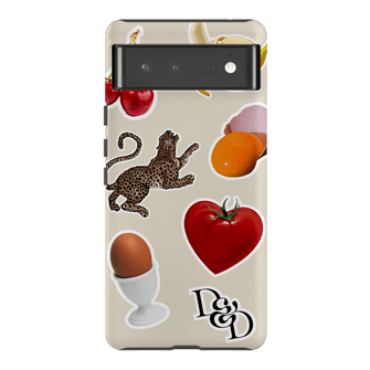 Sunday Stickers Cream Printed Phone Cases Google Pixel 6 Pro / Armoured by Desmond & Dempsey - The Dairy