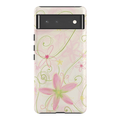 Swirl Pink Printed Phone Cases Google Pixel 6 Pro / Armoured by Kayla Carr - The Dairy