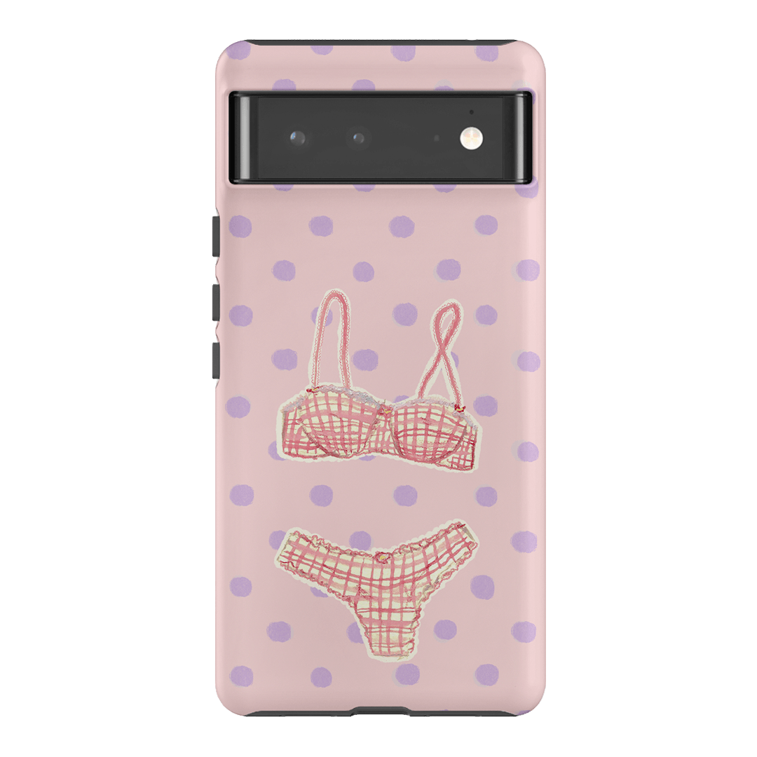 Vintage Gingham Printed Phone Cases Google Pixel 6 Pro / Armoured by Kayla Carr - The Dairy