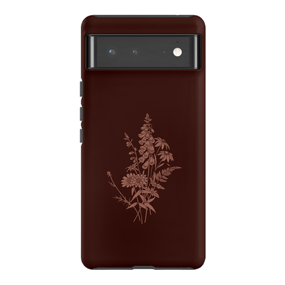 Wildflowers Mocha Printed Phone Cases Google Pixel 6 Pro / Armoured by Typoflora - The Dairy