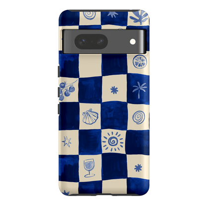 Afternoon Mezze Azure Printed Phone Cases Google Pixel 7 / Armoured by Charlie Taylor - The Dairy