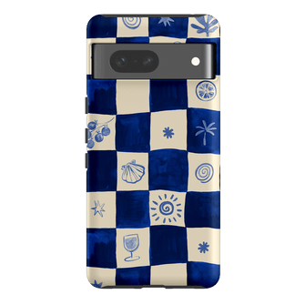 Afternoon Mezze Azure Printed Phone Cases Google Pixel 7 / Armoured by Charlie Taylor - The Dairy