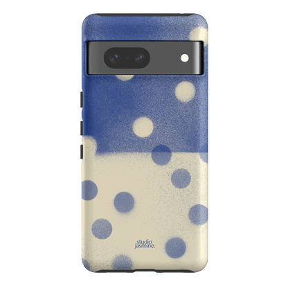 Bleu Polka Dot Printed Phone Cases Google Pixel 7 / Armoured by Jasmine Dowling - The Dairy