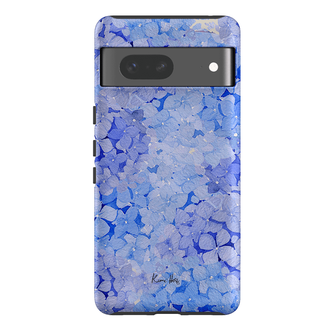 Hydrangea Blue Printed Phone Cases Google Pixel 7 / Armoured by Kerrie Hess - The Dairy