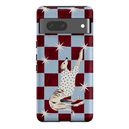 Check Greyhound Blue Printed Phone Cases Google Pixel 7 / Armoured by Lisa Hu - The Dairy