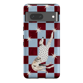 Check Greyhound Blue Printed Phone Cases Google Pixel 7 / Armoured by Lisa Hu - The Dairy