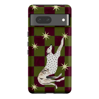 Check Greyhound Green Printed Phone Cases Google Pixel 7 / Armoured by Lisa Hu - The Dairy