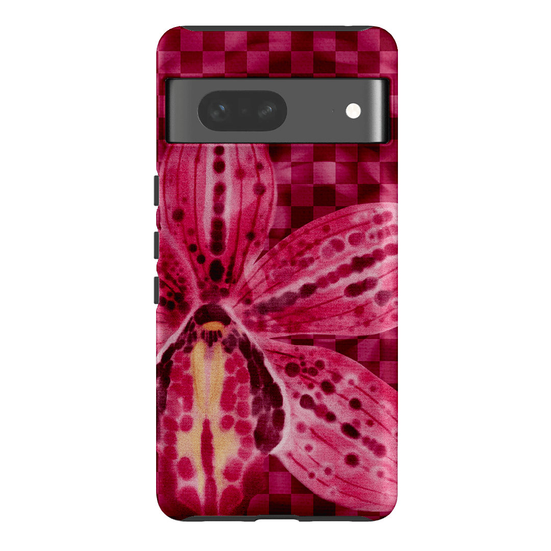 Check Orchid Printed Phone Cases Google Pixel 7 / Armoured by Sally Hungerford - The Dairy