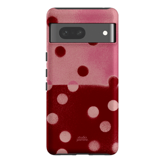 Cherry Polka Dot Printed Phone Cases Google Pixel 7 / Armoured by Jasmine Dowling - The Dairy