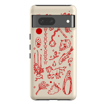 Dreamcore Cream Printed Phone Cases Google Pixel 7 / Armoured by Easty Beasty - The Dairy