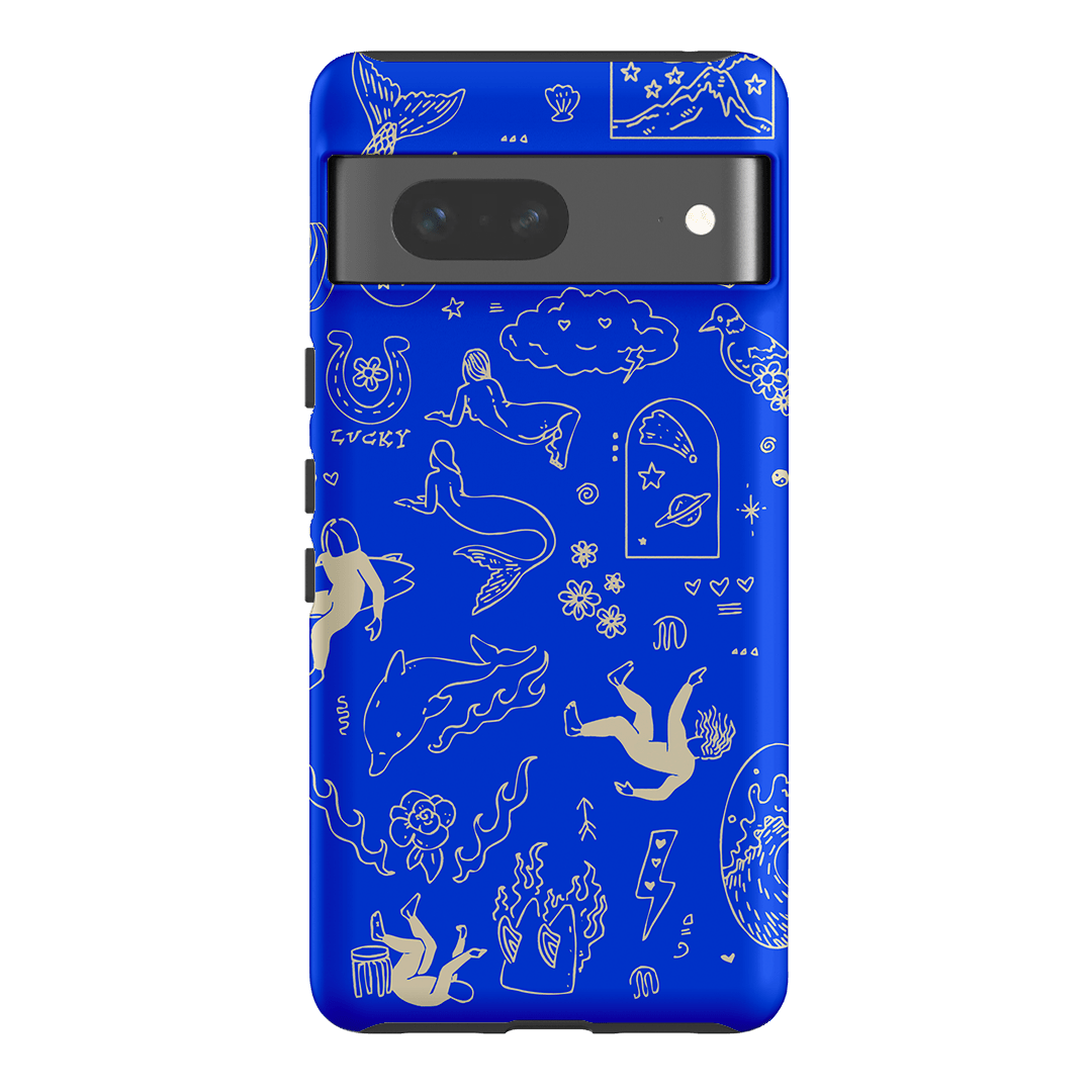 Easty Flash Blue Printed Phone Cases Google Pixel 7 / Armoured by Easty Beasty - The Dairy