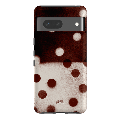 Espresso Polka Dot Printed Phone Cases Google Pixel 7 / Armoured by Jasmine Dowling - The Dairy