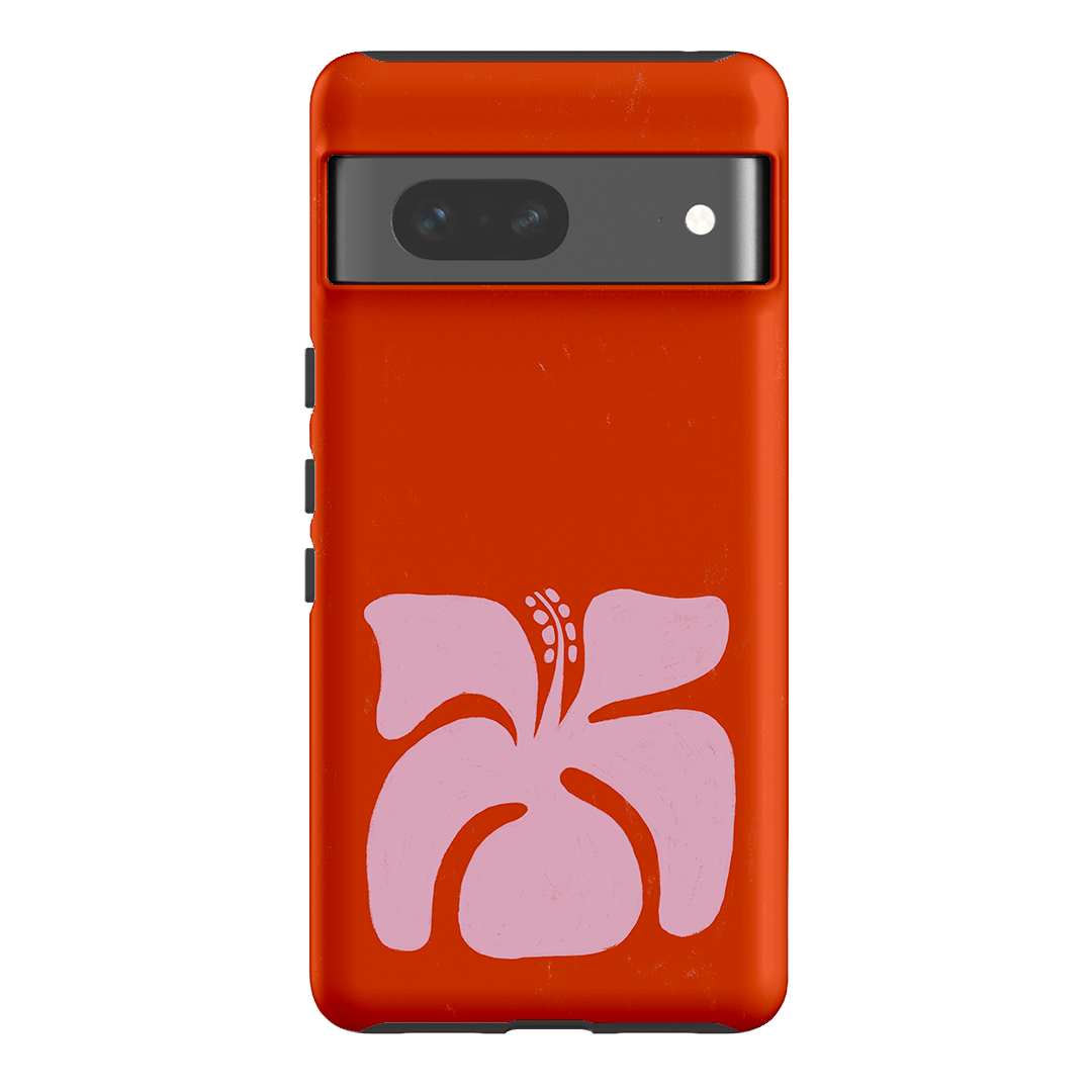 Hibiscus Crush Printed Phone Cases Google Pixel 7 / Armoured by Marie Faurrite - The Dairy