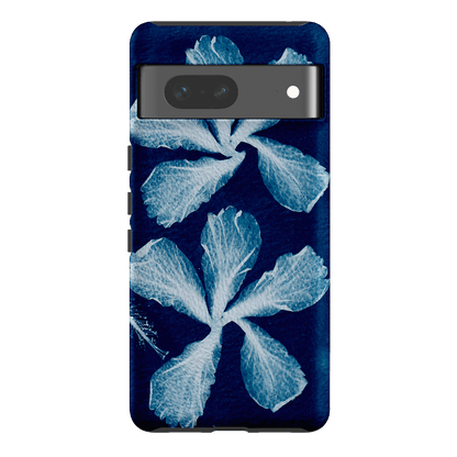 Hibiscus Cyanotype Printed Phone Cases Google Pixel 7 / Armoured by Sally Hungerford - The Dairy