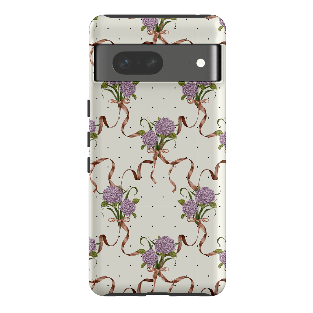 Hydrangea Ribbon Printed Phone Cases Google Pixel 7 / Armoured by Veronica Tucker - The Dairy