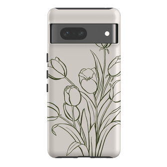 Inked Tulips Printed Phone Cases Google Pixel 7 / Armoured by Typoflora - The Dairy