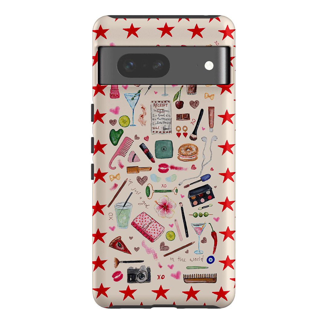 Just A Girl Printed Phone Cases Google Pixel 7 / Armoured by BG. Studio - The Dairy