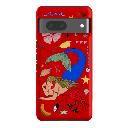 Mermaid Salad Scarlet Printed Phone Cases Google Pixel 7 / Armoured by Easty Beasty - The Dairy