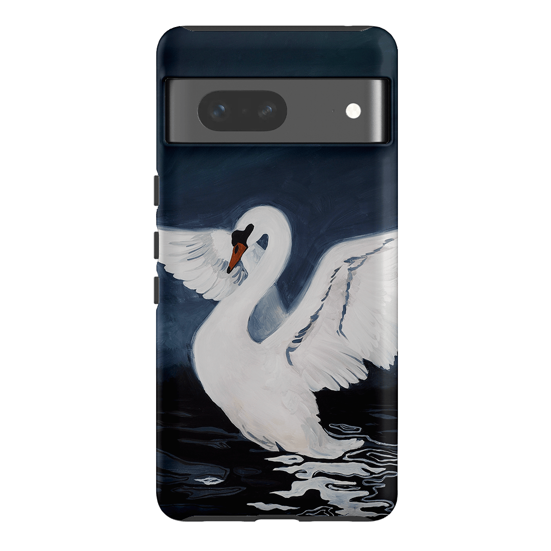 Midnight Swan Printed Phone Cases Google Pixel 7 / Armoured by Lisa Hu - The Dairy