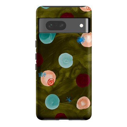 Olive Spot Printed Phone Cases Google Pixel 7 / Armoured by Charlie Taylor - The Dairy