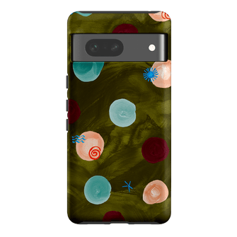 Olive Spot Printed Phone Cases Google Pixel 7 / Armoured by Charlie Taylor - The Dairy