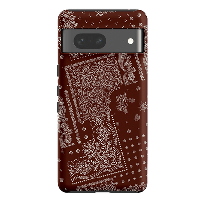 Paisley Cinnamon Printed Phone Cases Google Pixel 7 / Armoured by The Dairy - The Dairy
