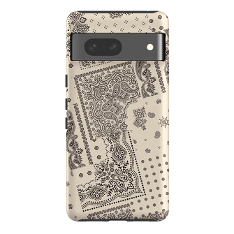 Paisley Ecru Printed Phone Cases Google Pixel 7 / Armoured by The Dairy - The Dairy